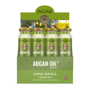 Inoar Argan Oil Ampola 12 × 45 ml plaukų ampulių rinkinys