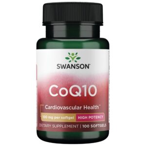 CoQ10 100 MG KOFERMENTAS 100 kapsulių (SWANSON, JAV)