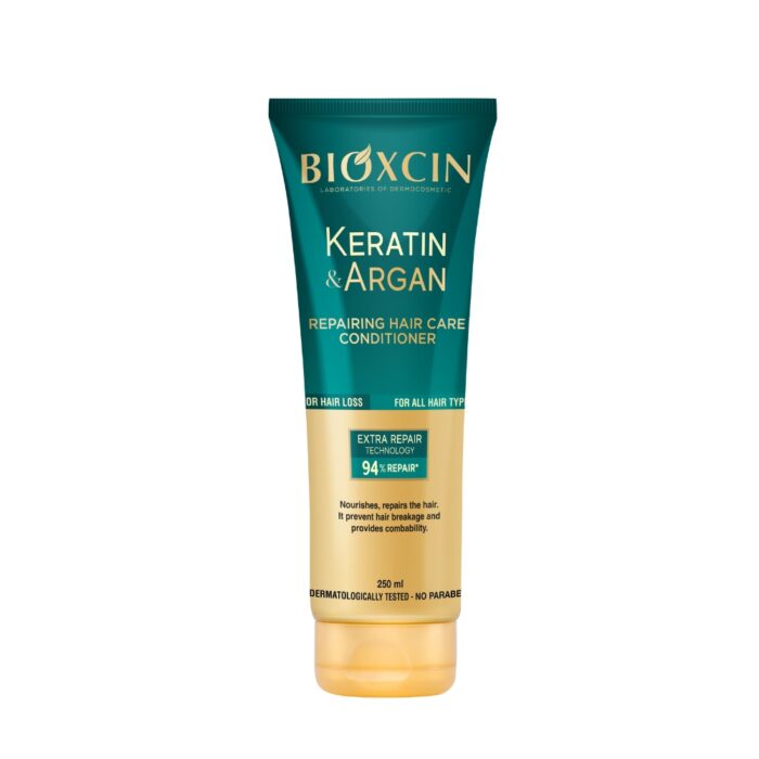 BIOXCIN-atstatomasis-plauku-kondicionierius-su-Keratinu-ir-Argano-aliejumi-250-ml BIOXCIN Keratin Argan atstatomasis plaukų kondicionierius 250 ml