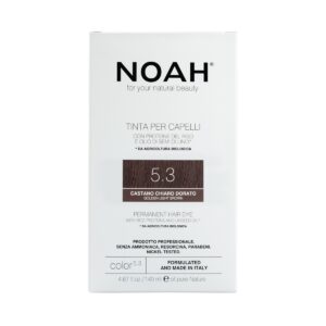 Noah ilgalaikiai plaukų dažai Permanent Hair Dye 5.3 Golden Light Brown, 140 ml